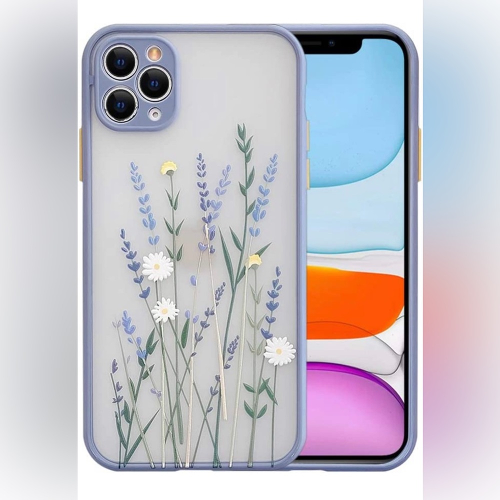 Floral iPhone 11 pro phone case - never used